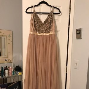 BHLDN Avery dress in blush